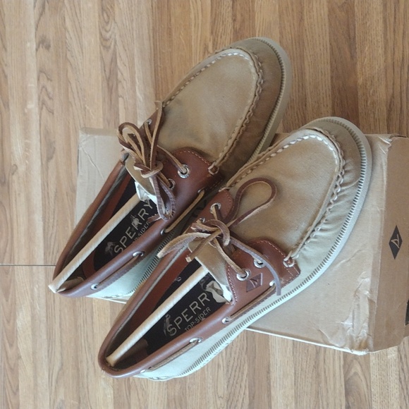 Sperry Other - NWT Men's STS20739 Sperry Top-Sider A/O Oil Cloth 2-Eye Boat Shoes